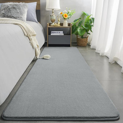 Amearea Modern Soft Hallway Runner Rug, 3x8 Feet Area Rug Runners for Hallways, Washable Runner Rugs, Non Slip Memory Foam Rug Grey Runner Rugs Carpet for Entrance Kitchen Kids Room Decor