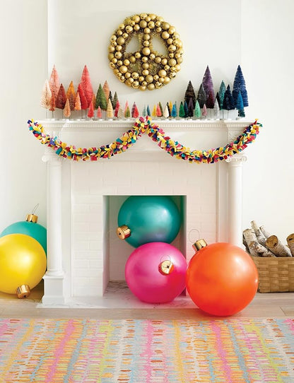 Dash and Albert Paint Chip Wool Area Rug - 3' x 5' Confetti Graphic Hand Micro Hooked Accent Rug - Durable, High Traffic Areas Hallway, Living Room, Stairs