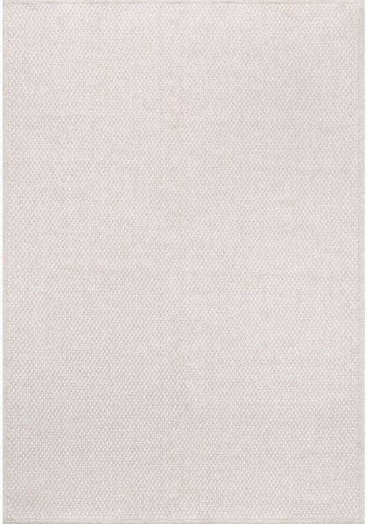 CAMILSON Easy Jute Rug 5x7, Indoor Outdoor Off-White Farmhouse Area Rugs for Living Room Patio and Kitchen Rug, Solid Woven Design, Easy-Cleaning, Washable Outside Carpet Alfombras (5 x 7)
