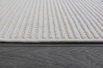 Beverly Rug Micro Loop Large Area Rug White 9x12 Modern Luxury Trellis Geometric Durable Indoor Area Rugs for Living Dining Room Office Stain Resistant Non Shedding Casual Indoor Carpet White 9 x 12