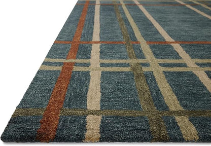 Loloi Magnolia Home by Joanna Gaines Waylon Collection WAY-01 Denim/Multi 2'-3" x 3'-9" Accent Rug