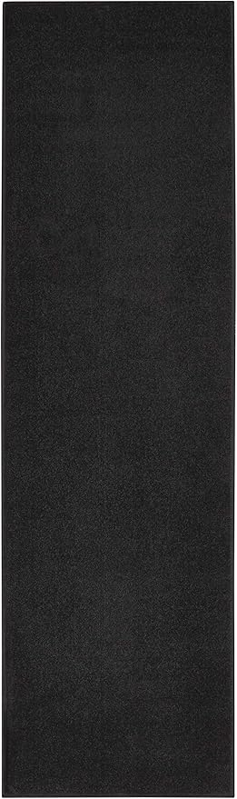 Nourison Home Nourison Essentials Black 2'2" x 7'6" Area Rug - Easy Clean, Non Shedding, Bed Room, Living Room, Dining Room, Kitchen (8' Runner)