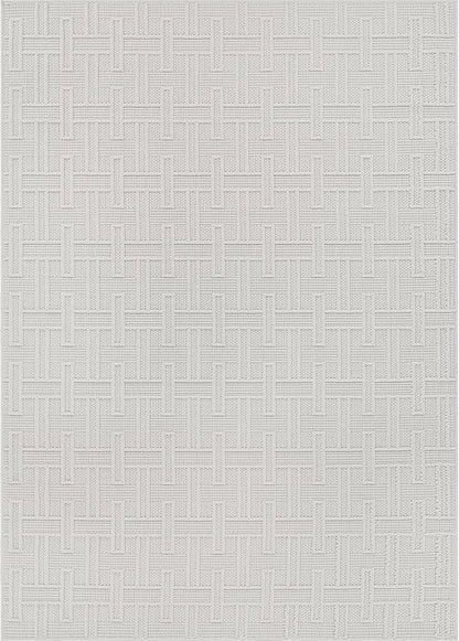 Micro Loop Indoor Rug White 6x9 Boho Geometric Neutral Area Rugs for Living Room Soft Luxury Modern Low and High Pile Durable Stain Resistant Non-Shedding Indoor Area Carpet 6 x 9
