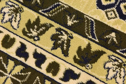 Unique Loom Taftan Collection Border Geometric Tribal Inspired Design Area Rug (8' 0 x 8' 0 Square, Gold/ Gray)