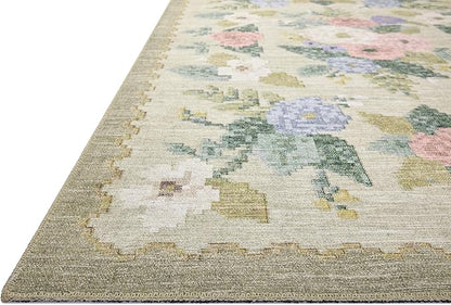 Loloi Rifle Paper Co. Rosa Collection RSA-02 Cream/Multi 2'-0" x 5'-0" Accent Rug
