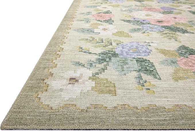 Loloi Rifle Paper Co. Rosa Collection RSA-02 Cream/Multi 2'-6" x 7'-6" Runner Rug