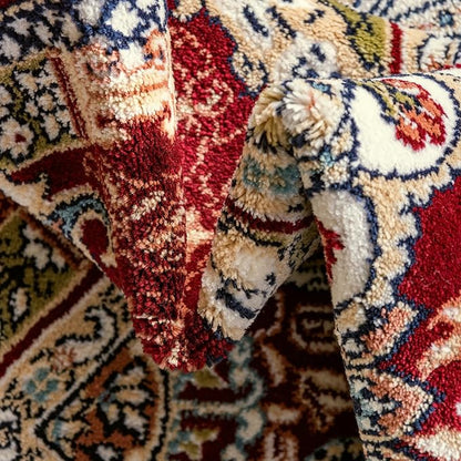 Unique Loom Narenj Collection Area Rug - Glasgow (5' 3" Round Burgundy/Blue)