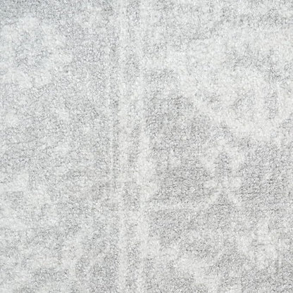 Nourison Home Astra Machine Washable Grey 4' x 6' Area Rug - Easy Clean, Non Shedding, Bed Room, Living Room, Dining Room, Kitchen (4' x 6')