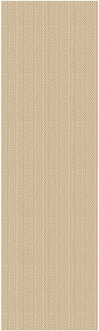 IOHOUZE Washable Runner Rug 2x10 Non Slip Rubber Backed Long Hallway Runner Entryway Runner Indoor, Kitchen Rugs Woven Cotton Floor Carpet for Hall Entrance, Warm Beige/Orange/Apricot