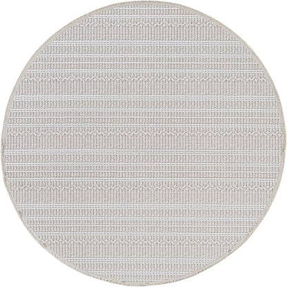 Modern Indoor Rug Stripe 4 Round Area Rugs for Living Room Luxury Kitchen Bedroom Durable Soft Geometric Durable Low and High Pile Stain Resistant Non Shedding Area Carpet 4 Round
