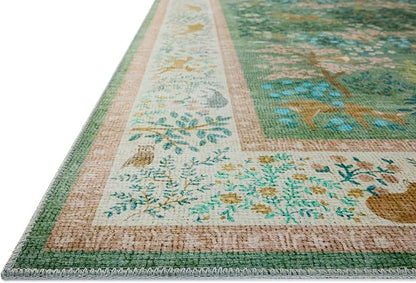 Loloi Rifle Paper Co. Canopy Collection CNP-02 Sage/Blush 7'-6" x 9'-6" Area Rug