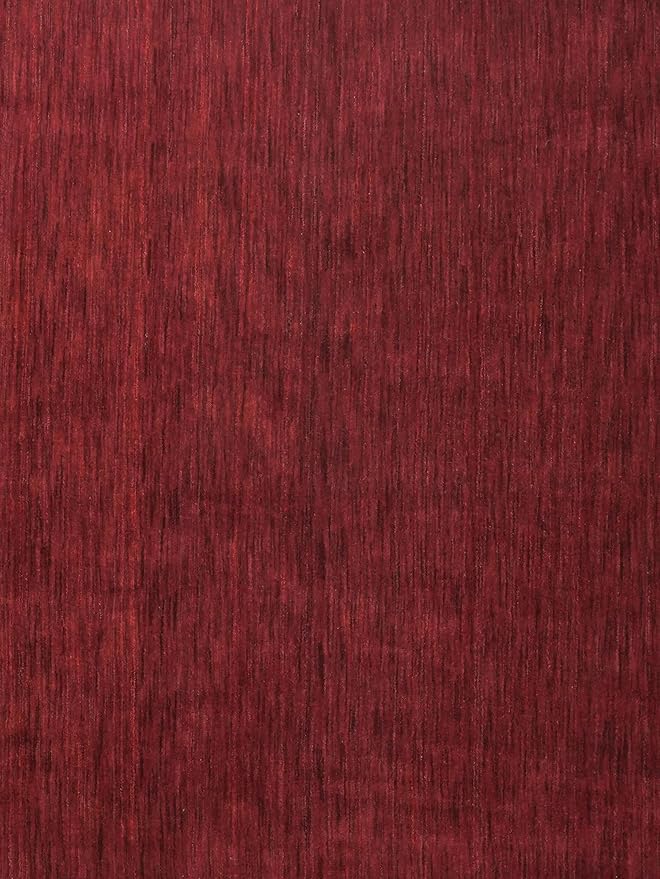 Hand Knotted Loom Wool ECO-Friendly Area Rugs - 10'x10', Square, Dark Red Color, Solid Plain Design, High Pile Handmade Anti Skid Area Rugs for Living Room, Bed Room (L00111)