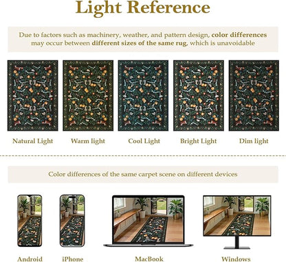 Collive 2x3 Small Entryway Rug, Jungle Animal Washable Kitchen Rugs Soft Non Slip Bathroom Mats, Ultra-Thin Door Mat Indoor Entrance Black Stain Resistant Throw Carpet for Bedroom Entrance