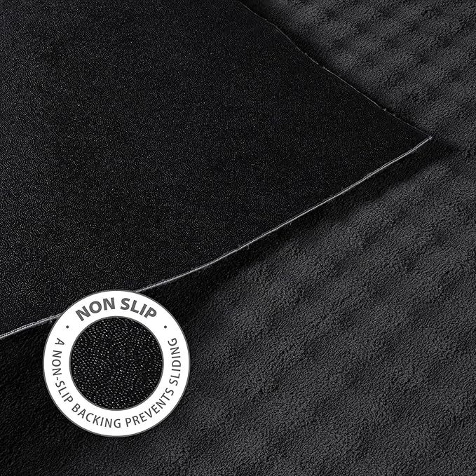 CAMILSON Modern Dark Gray Non Slip Rug 5x7 Ultra Soft High Pile Area Rugs Non Skid Rubber Backing Durable & Easy to Clean Carpet for Living Room Bedroom Kids Room Indoor Use (5 x 7 Dark Gray)