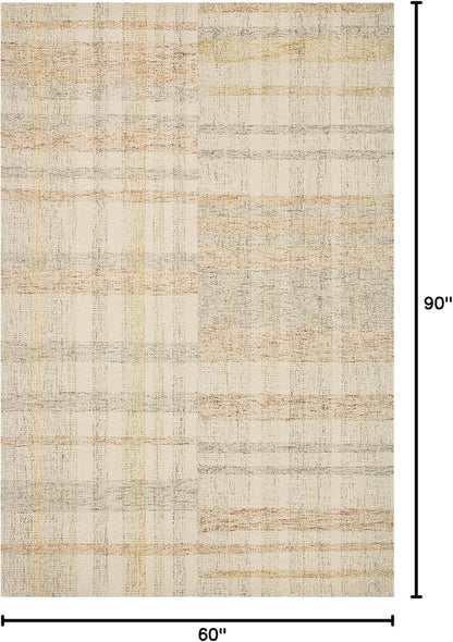 Loloi Chris Loves Julia Chris Collection CHR-04 Natural/Multi 5'-0'' x 7'-6'', .50" Pile Height, Area Rug