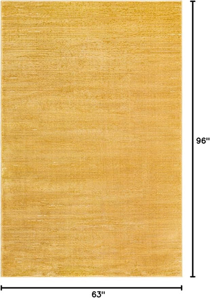 Unique Loom Finsbury Collection Area Rug - Kate (5' 3" x 8' Rectangle, Yellow)