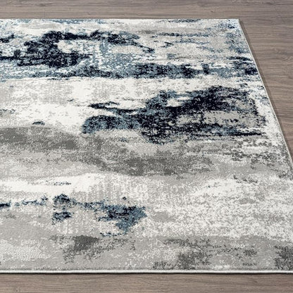 LUXE WEAVERS Kimberly Collection Ivory 8x10 Modern Abstract Area Rug