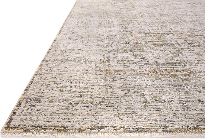 Loloi Amber Lewis Alie Collection ALE-05 Gold/Beige 7'-10'' x 7'-10'', .13'' Pile Height, Round Area Rug
