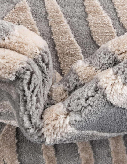 Unique Loom Finsbury Collection Area Rug - Meghan (7' 10" x 10' Rectangle, Gray and Ivory)