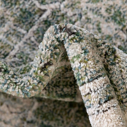 Unique Loom Isabella Collection Area Rug - Adjani (7' 10" x 10' Oval, Green/ Ivory)