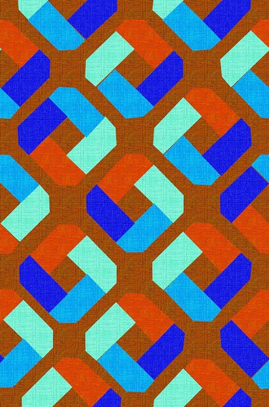 Bright Vibrant Geometric Living Room Area Rug with Burgundy and Blue Colorful Texture Machine Washable Non Slip Soft Carpet for Nursery Room Bedroom Dining Room Home Office Indoor 5x8 Rugs