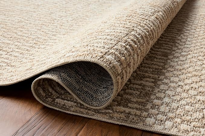 Loloi Amber Lewis Bexley Collection BEX-01 Natural/Birch 11'-6" x 15' Area Rug Neutral, Textured, Living, Bedroom, Dining, Carpet