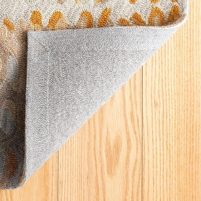 Dash and Albert Paint Chip Wool Area Rug - 3' x 5' Stone Graphic Hand Micro Hooked Accent Rug - Durable, High Traffic Areas Hallway, Living Room, Stairs
