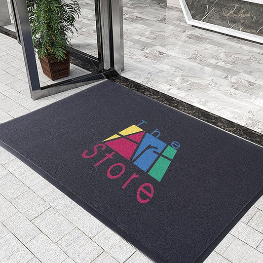 Custom Rugs with Logo Doormat Runner Personalized Commercial Area Carpet with Any Size Color Logo Shape Pattern Non Slip Rugs for Indoor Outdoor