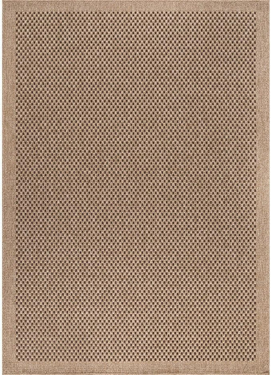 CAMILSON Easy Jute Rug 10x14, Indoor Outdoor Natural Color Fiber Area Rugs for Living Room Patio and Kitchen Rug, Sisal Boho Woven Design, Easy-Cleaning, Washable Outside Carpet Alfombras (10 x 14)