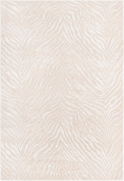 Unique Loom Finsbury Collection Area Rug - Meghan (5' 3" x 8' Rectangle, Ivory Beige)