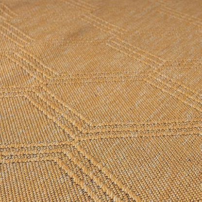 LUXE WEAVERS Modern Farmhouse Yellow 5x7 Washable Area Rug, Anti-Slip Diamond Pattern Carpet