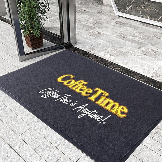 Custom Rugs with Logo Doormat Runner Personalized Commercial Area Carpet with Any Size Color Logo Shape Pattern Non Slip Rugs for Indoor Outdoor