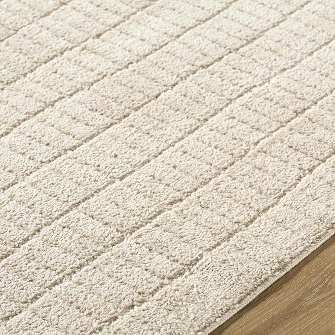 Livabliss x Our PNW Home Cascade Minimalist Striped Area Rug, 2'7" x 7'3", Light Brown