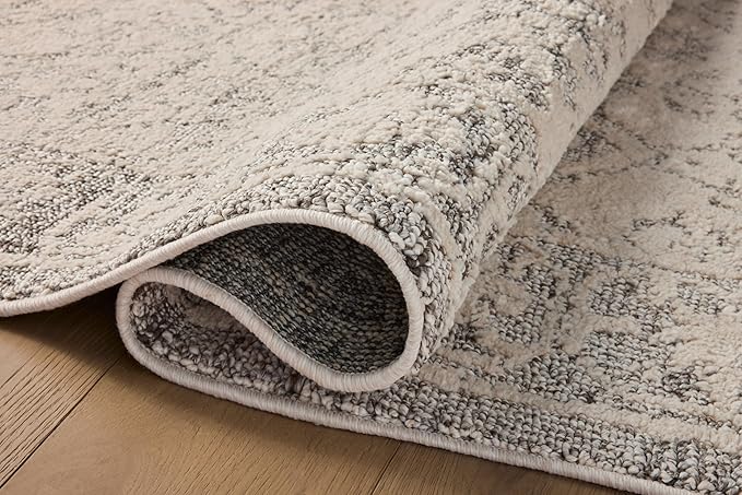 Loloi Magnolia Home by Joanna Gaines Gigi Collection GIG-02 Ivory/Stone 9'-2" x 13' Area Rug
