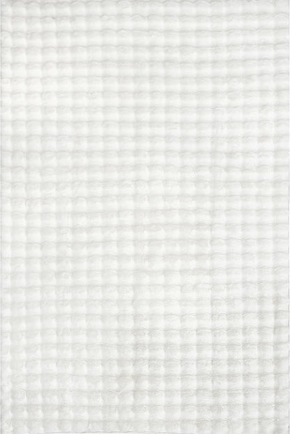 nuLOOM 3'9" x 6' Cozy Plush SuperiorWash Area Rug, Machine Washable, Non-Slip, Soft Fluffy Shag Carpet for Living Room Bedroom Kids Room Nursery Home Decor, Jeni White