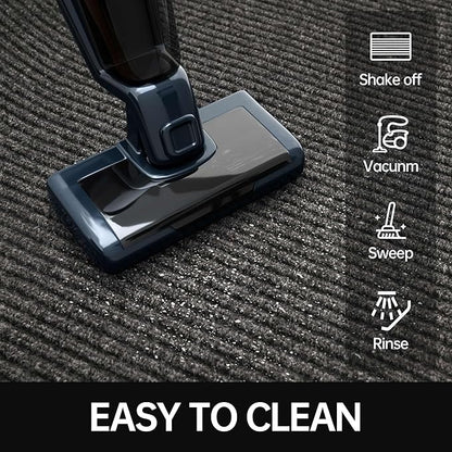 Front Door Mat, 3' x 10' Heavy Duty Indoor Outdoor Welcome Mat for Entryway, Commercial Entrance, Low Profile, Non-Slip, Durable Rubber Backing for Patio, Home