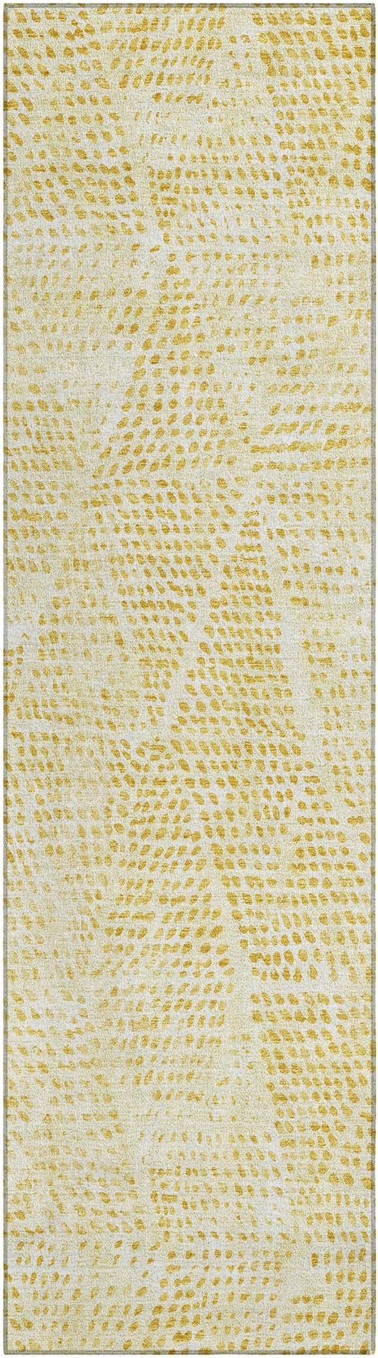Addison Rugs Chantille ACN591 Wheat 2'3" x 7'6" Indoor Outdoor Hallway Runner Rug, Stain Resistant Washable Kitchen Area Carpet for Bathroom, Laundry and Bedroom Rug
