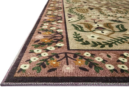Loloi Rifle Paper Co. Canopy Collection CNP-03 Aubergine 7'-6" x 9'-6" Area Rug