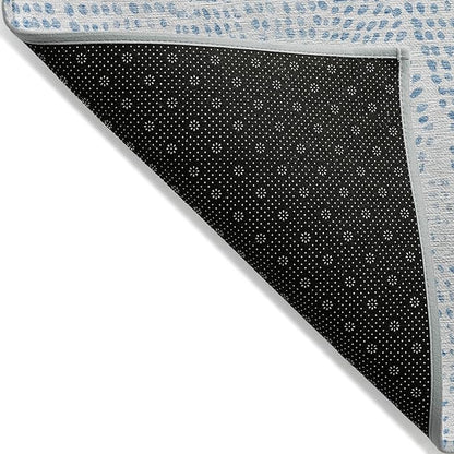 Addison Rugs Chantille ACN591 Denim 8' x 8' Indoor Outdoor Round Rug, Easy Clean, Machine Washable, Non Shedding, Bedroom, Living Room, Dining Room, Kitchen, Patio Rug