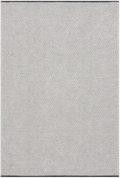 LUXE WEAVERS Modern Farmhouse Beige 9x12 Washable Area Rug, Anti-Slip Diamond Pattern Carpet