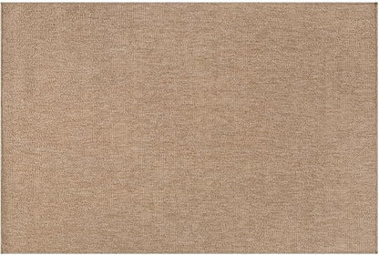 Beverly Rug Easy Jute Entry Rug 2x3 Solid Washable Durable Outdoor Indoor Area Rugs for Living Dining Room Patio Office Stain Resistant Non Shedding Casual Indoor Outside Carpet 2 x 3 Natural