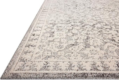 Loloi Magnolia Home by Joanna Gaines Gigi Collection GIG-01 Grey/Ivory 9'-2" x 13' Area Rug