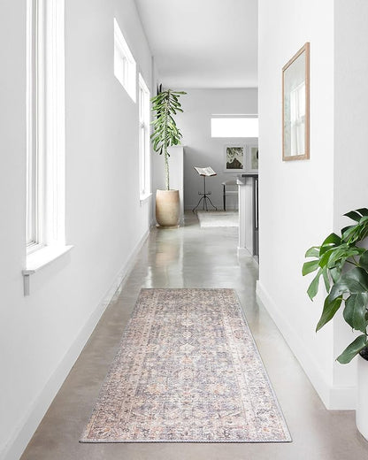 Loloi Skye Collection SKY-01 Grey/Apricot 9'-0" x 12'-0" Area Rug
