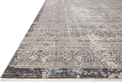 Loloi Amber Lewis Alie Collection ALE-04 Sky/Stone 2'-7'' x 12'-0'', .13'' Pile Height, Runner Rug