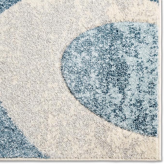 Home Dynamix Tribeca Slade Modern Area Rug, Abstract Blue 7'10"x10'6"