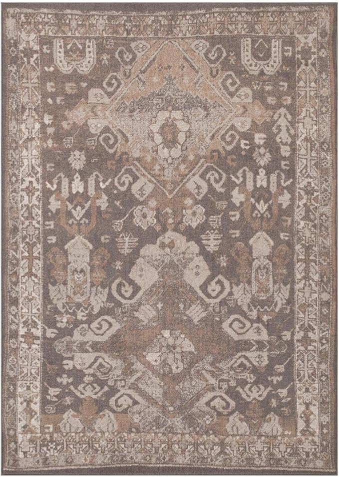 LUXE WEAVERS Moroccan Floral Beige 5x7 Area Rug for Living Room