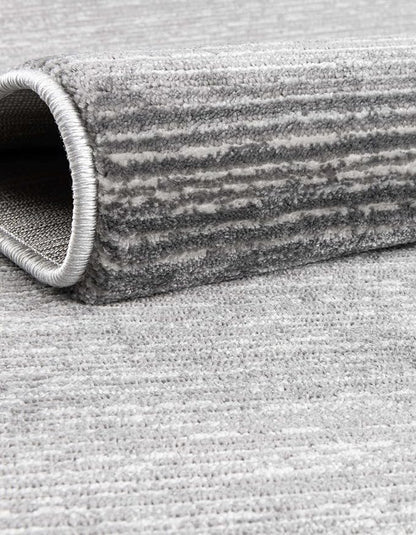 Unique Loom Finsbury Collection Area Rug - Kate (2' x 6' 1" Runner, Gray/ Ivory)