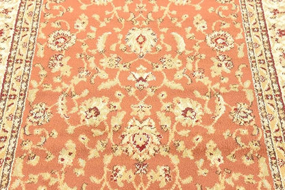 Unique Loom Voyage Collection Traditional Oriental Classic Intricate Design Area Rug (4' 0 x 6' 0 Rectangular, Terracotta/Ivory)