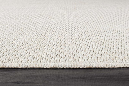 Easy Jute Rugs 4x6 White Color Living Room Indoor Outdoor Area Rug for Farmhouse Patio and Kitchen Rug High Traffic Washable Easy to Clean Solid Boho Woven Design Outside Carpet (4 x 6)
