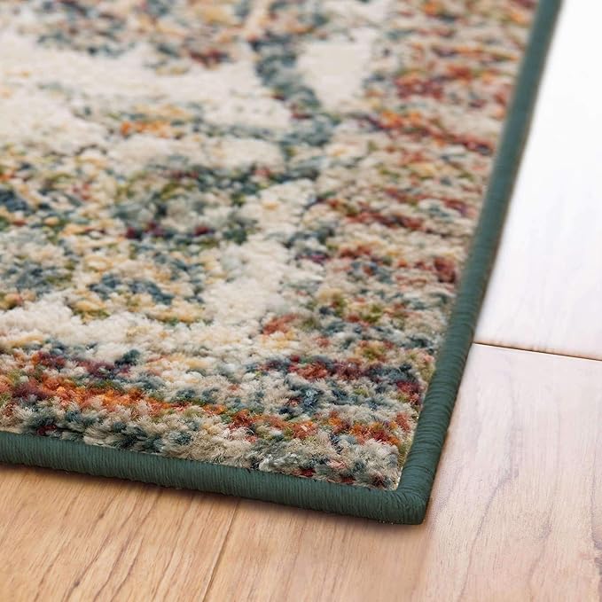 Unique Loom Isabella Collection Area Rug - Adjani (5' 1" Square, Multi/ Beige)